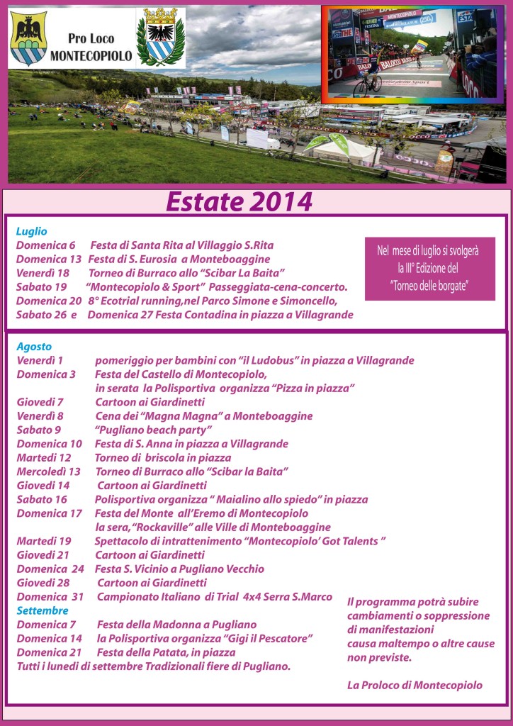 Locandina Estate 2014
